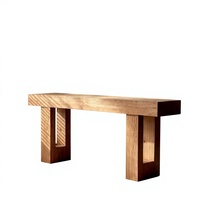 Table de porche en bois massif de style Wabi-sabi, table de porche nordique antique, table étroite d'entrée rétro, table longue