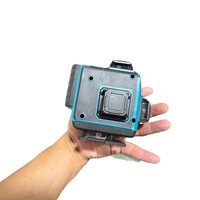 Instrument de projection 12/16 lignes, niveau laser vert haute précision à nivellement automatique, niveau laser précis alimenté par batterie