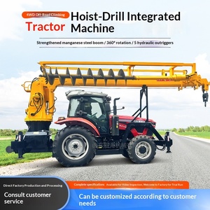 pendant drill multi-functional tractor pendant drill <b>crane</b> integrated machine for utility pole construction, intelligent - Product Image 1