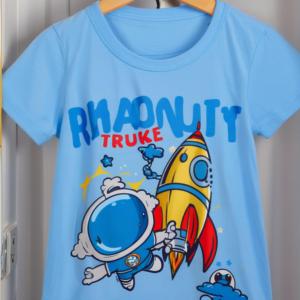 Lots de vêtements mixtes pour enfants style européen <span class=keywords><strong>d</strong></span>'<span class=keywords><strong>été</strong></span>, pour garçons et filles de 3 à 6 ans, hauts et pantalons mixtes, coton 150 g/m² - Product Image 4