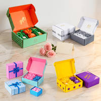 Cajas de Envío Ecológicas Personalizadas de Materiales Reciclados Negros, Caja Corrugada para Regalos con Acolchado de Esponja y Relieve