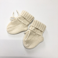 Chaussettes pour bébé nouveau-né Chaussettes pour bébé en cachemire pur de luxe tricotées personnalisées pour l'hiver