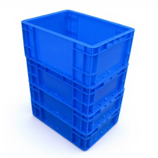 Wholesale Stackable Perforated Plastic Logistics Storage Boxes Durable Eco-Friendly Leakproof EU Box for Industrial Storage