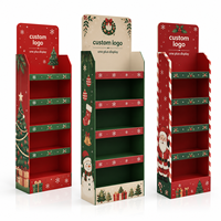 Espositore in Cartone Ecologico per Natale, Stand Pubblicitario Personalizzato in Carta per Eventi nei Centri Commerciali