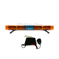 Lampu Strobo LED Amber Super Kuning Baru untuk Atap Mobil, Lampu Peringatan Darurat dengan Sirine dan Speaker untuk Ambulans, Lampu Keamanan Publik