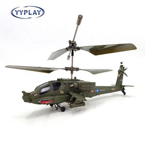 S109H RTF RC hélicoptère AH-64 Apache Gunships modèle <span class=keywords><strong>militaire</strong></span> 4CH 2.4Ghz télécommande hélicoptères à deux pales jouets enfants cadeaux - Product Image 2