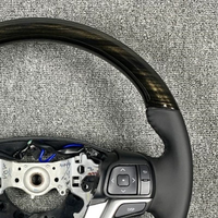 Compatible avec le volant chauffant en cuir noir pour Highlander 2015-2019