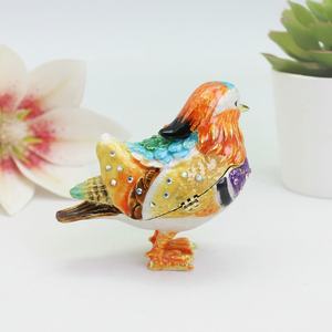 SHINNYGIFTS Модные Простые эмалированные жемчужные безделушки шкатулка для ювелирных изделий Свадебный Уникальный Подарочный Декор - Product Image 5