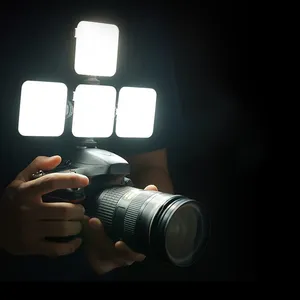 Sıcak ayakkabı dağı kamera Video istiflenebilir Selfie halka led ışık led ışık s taşınabilir dolgu ışığı