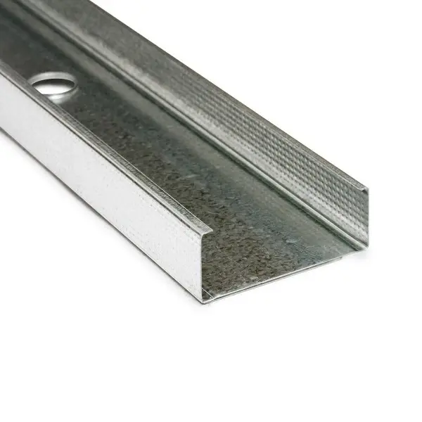Standard metal drywall framing interior steel stud wall framing in building construction