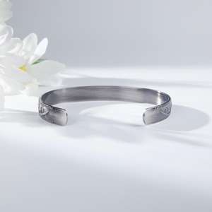 Gelang tembaga halus Bangle energi kesehatan terapi penyembuhan magnetik perhiasan Fashion Aksesori - Product Image 4