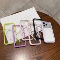 Coque de téléphone magnétique avec panneau arrière détachable, impression UV, pour iPhone 18 Pro Max 17 16, transparente, antichoc, pare-chocs TPU+PC, vente en gros, personnalisable