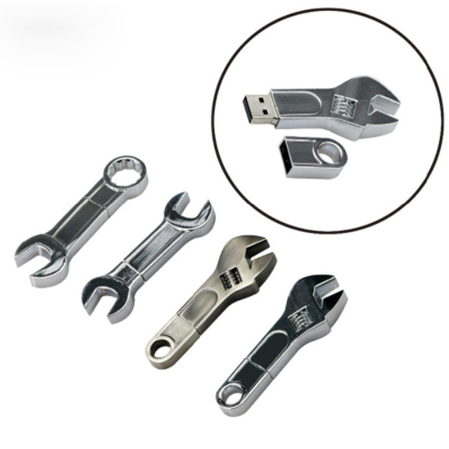 Screwdriver Shape Usb Tool USB Flash Drive Metal Tool Pendrive Mini Spanner Wrench USB Flash Drive