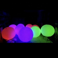 Décoration d'événement extérieur de fête tactile changement de couleur interactif Pvc Led ballon lumineux grande bulle brillante boule gonflable géante