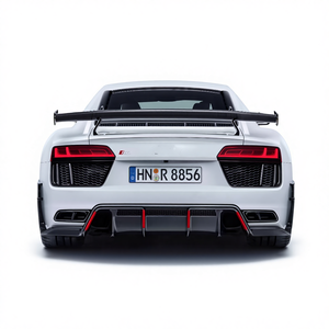 Nouvelles Ailerons de Queue en Fibre de Carbone de Haute Qualité pour <span class=keywords><strong>Audi</strong></span> R8 <span class=keywords><strong>TT</strong></span> A4 A6 A7 A8 RS 2017-2024 Grand Spoiler d'Aile Arrière - Product Image 1