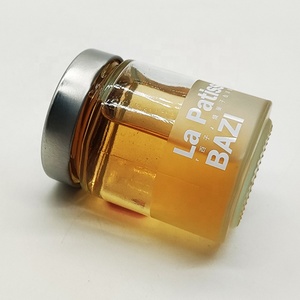Bouteille en verre Ergo élégante de 270ml 380ml <span class=keywords><strong>avec</strong></span> couvercle en métal étanche pour le stockage de haricots alimentaires liquides - Product Image 3