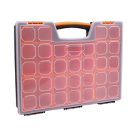 Boîte de rangement en plastique PP rigide moulé par injection OEM ODM avec compartiments individuels pour outils, vis et pièces de quincaillerie