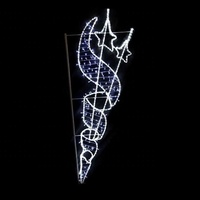 Luces LED 2D para Exteriores, Motivos Navideños y Festivos, Decoración de Calle de PVC para Navidad, Halloween, Acción de Gracias, con Clasificación IP65