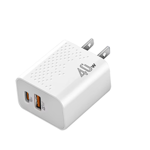 Caricatore Rapido 40W Cubo da Parete Adattatore di Alimentazione USB-<span class=keywords><strong>C</strong></span> USB <span class=keywords><strong>A</strong></span>+<span class=keywords><strong>C</strong></span> QC4.0 PD 20w Tipo <span class=keywords><strong>C</strong></span> per Telefoni Cellulari e Auricolari con Confezione - Product Image 1
