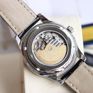 Reloj Mecánico Automático de Fase Lunar de Lujo de Alta Calidad, Personalizado OEM, Venta al Por Mayor, Colección Unisex de Negocios con Hora Mundial - Product Image 4