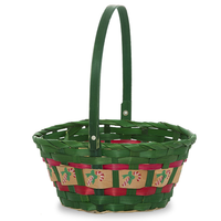 TF- GGB15 Gros en bois décoratif Noël nouveau bébé bambou tissé garniture emballage panier pour tissé en vrac boîte Cadeau panier