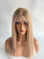 Pelucas Rusas de Encaje Frontal, Peluca de Cabello Humano Rubio Natural con Encaje Frontal para Mujeres Blancas de Alto Nivel, Pelucas Frontales de Encaje con Cutícula Alineada