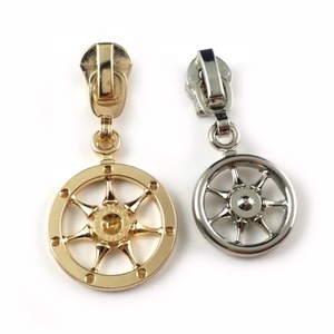 Custom Made Colorful Bag Metal Zipper Slider <b>Puller</b> for Handbag Garment - Product Image 1