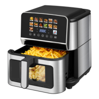 Friteuse à air électrique intelligente numérique sans huile en acier inoxydable 9L, directement de l'usine, four familial sain, vente en gros