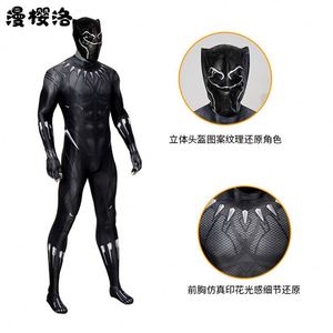 Panthère noire T'Challa Cosplay Costume adulte Cosplay Costume en gros grande taille film Performance collants combinaisons - Product Image 6