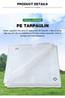 Fabricant professionnel, designs attrayants, bâche en PE 4x60m, haute qualité, imperméable, anti-UV, couverture de rideau, personnalisable
