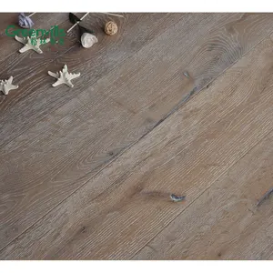 Plancher chauffant multiple, plancher en bois de chêne d'ingénierie, plancher en bois brossé