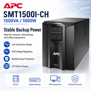 Schneider <span class=keywords><strong>APC</strong></span> SMT1500I-CH, onduleur intelligent de type tour, interactif en ligne, <span class=keywords><strong>1000W</strong></span>, 1500VA, série SMT - Product Image 5