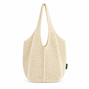Sac fourre-tout en crochet fait main, réutilisable, écologique, pour le marché, la plage, les courses, l'été, léger, pliable, à porter sur l'épaule, pour femmes - Product Image 1