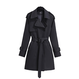 Vendita all'Ingrosso di Nuovi <span class=keywords><strong>Trench</strong></span> da <span class=keywords><strong>Donna</strong></span> Primaverili alla Moda, Stile Casual Britannico e Coreano, Colore Kaki - Product Image 5
