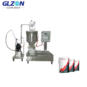 Machine de remplissage semi-automatisée de peinture et de revêtement pour seaux et tambours avec une précision et une vitesse élevées. - Product Image 4