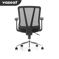 Fauteuil de bureau pivotant de haute qualité, fauteuil de direction à faible MOQ, en tissu, avec structure en plastique moderne, pour usage domestique, bureau et commercial