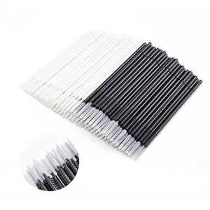 Micro-brosses à tête longue jetables, applicateurs pliables pour le nettoyage de la colle à cils, 100 pièces - Product Image 5