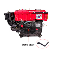 Moteur diesel monocylindre refroidi par eau de 8 CV de marque chinoise de premier plan avec démarrage électrique et boîte de vitesses pour bateau et navire