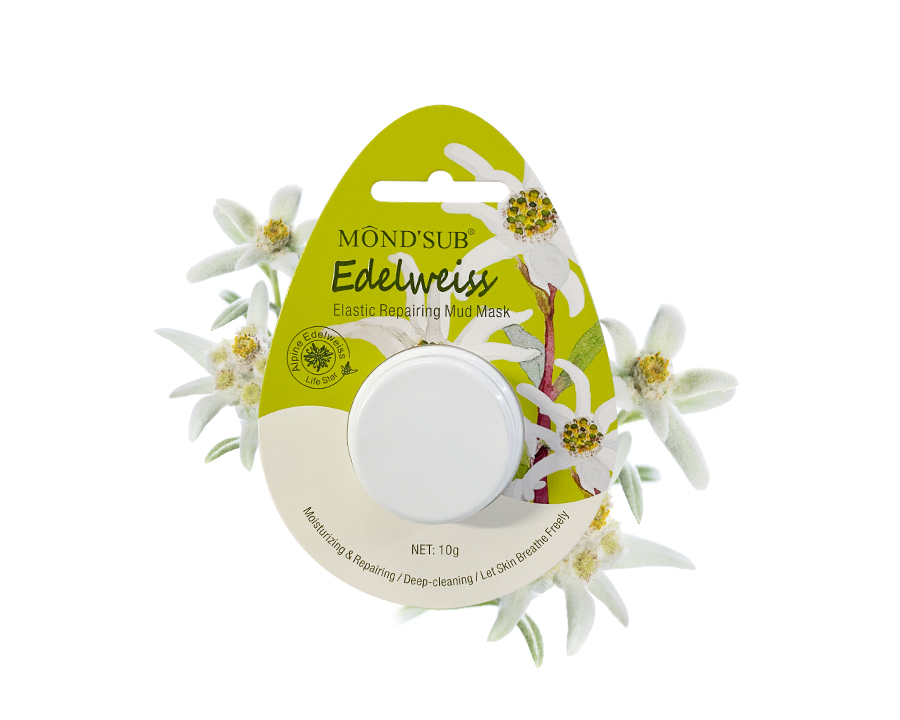 Мини-производители AMP, маска из чистой глины, очищающая эластичная восстанавливающая грязевая маска Edelweiss с частной этикеткой