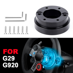 อะแดปเตอร์ฐานล้อรถแข่ง 70 มม. สำหรับโลจิเทค G29 G920 อลูมิเนียมอัลลอยด์สีดำ - Product Image 4