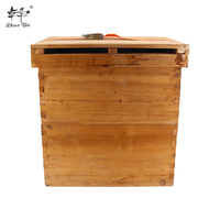 Ensemble complet de ruche Langstroth en bois de sapin de Chine, comprenant un couvercle extérieur + un couvercle intérieur + un plateau à miel + un corps de ruche profond + un plateau inférieur
