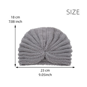 Automne et hiver mode femmes couverture chapeau Style bohème fil de laine tricoté chapeau femmes chapeau capuche - Product Image 6