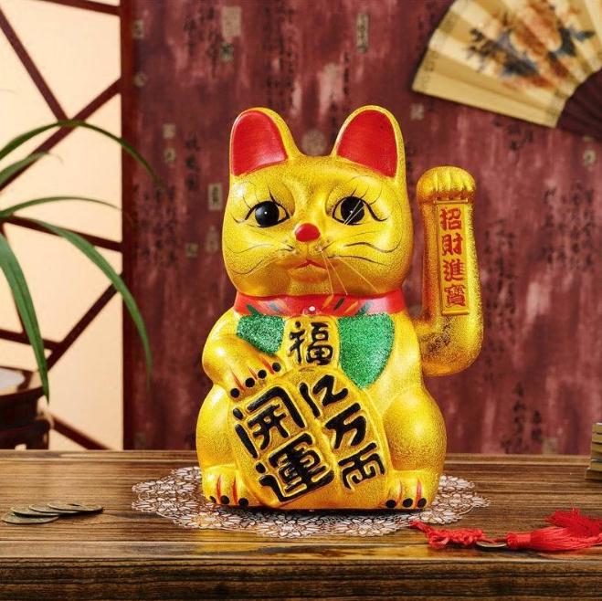 Japanese Traditional Ceramic Figurine - Maneki Neko
