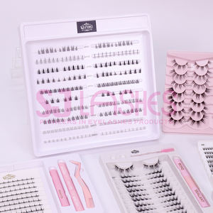 <span class=keywords><strong>Naked</strong></span> Press on DIY Lash Clusters Pestañas prepegadas Juego de pestañas de volumen individual Autoadhesivo Cluster Lashes Manga Pixie Look - Product Image 4