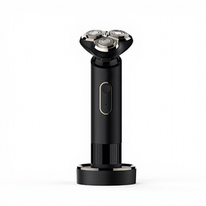 Electric Rechargeable Shaver for Men IPX6 Waterproof Wet Dry Mens Shaving 4D Floating <b>Head</b> Charging Base Rotary <b>Razor</b> - Product Image 1