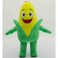 2M Aufblasbares Erwachsenen-Mais-Maskottchen-Kostüm, Ganzkörper-Laufkostüm, Aufblasbares Outfit, Bühnenbekleidung, Cosplay-Kleid