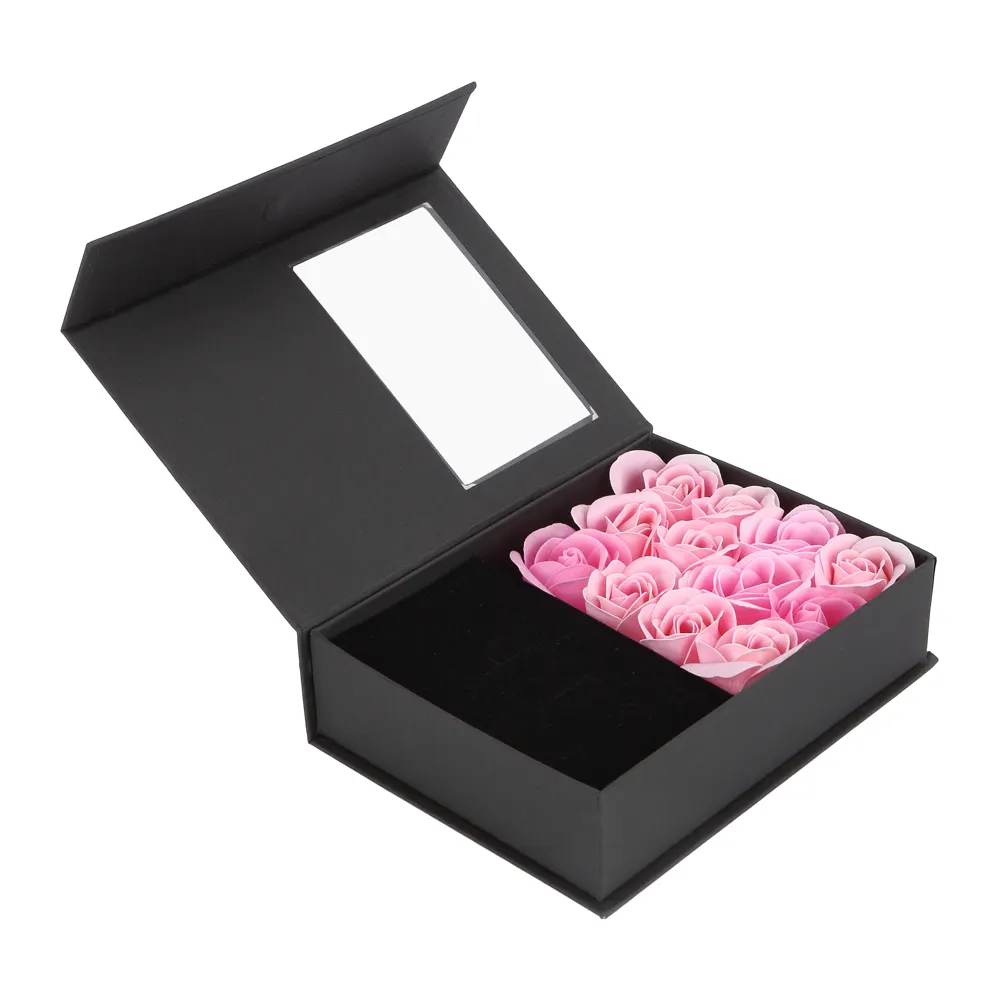Valentinstag Blumen mode elegante Verpackung Luxus papier magnetische Geschenk boxen Karton Anpassen Box Verpackung