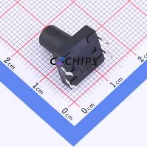 TSF001A13526A Tactile Switch DIP-4P,12x12mm Switch Round Button 2.6N Through Hole 12mm - Product Image 2