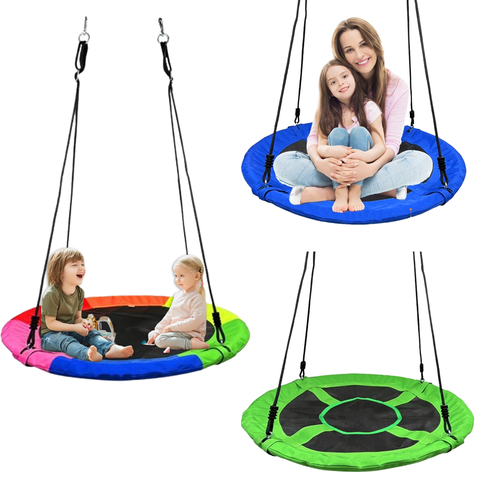 Children's Toys School Backyard Patio Playground Round Platform Kid Saucer Tree Outdoor Swing