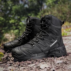 Bottes Hautes de Combat et Randonnée pour Homme, d'Extérieur, de <span class=keywords><strong>Chasse</strong></span>, de Travail et d'Entraînement Tactique, Anti-Choc, Imperméables et Antidérapantes - Product Image 2
